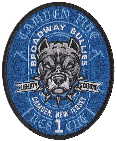 Camden, NJ Rescue 1 Broadway Bullies Blue Fire Patch