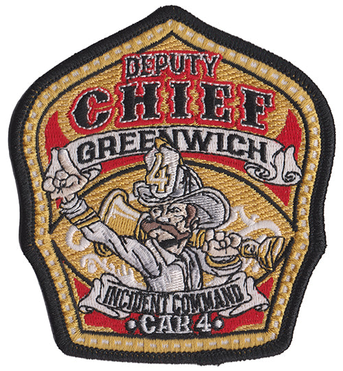 Greenwich, CT Deputy Chief Incident Command Car 4 Fire Patch