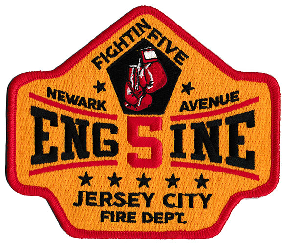 Jersey City Engine 5 Fightin Five Newark Ave. Fire Patch