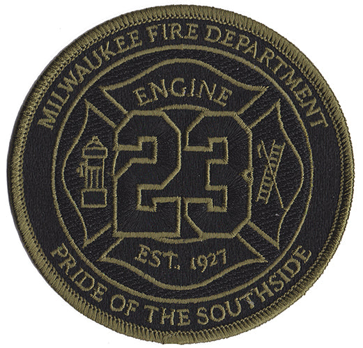 Milwaukee Engine 23 Pride of the Southside Camo Fire Patch