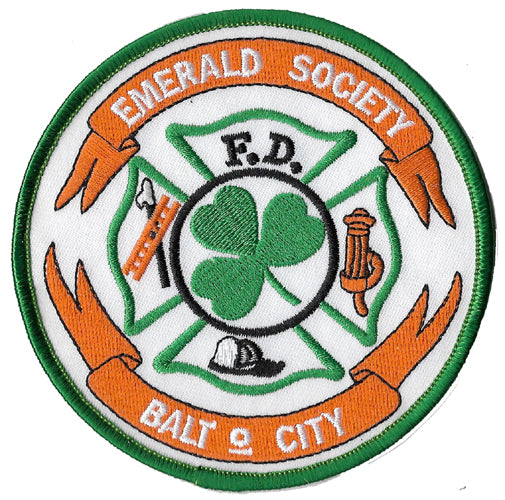 Baltimore City Pipes & Drums Emerald Society Fire  Patch