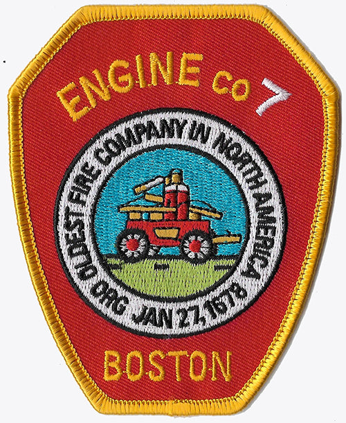 Boston Engine 7 Vintage Fire Patch
