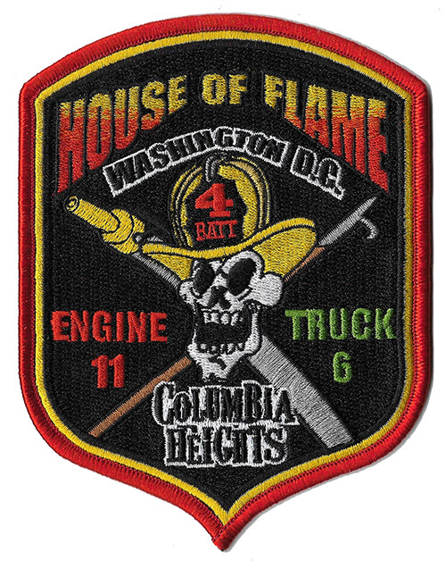 DCFD Engine 11 Truck 6 House of Flame Fire Patch