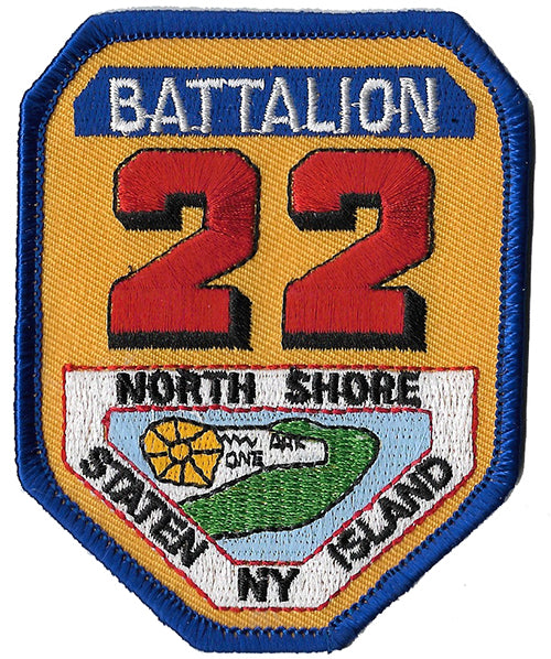 New York City Battalion 22 Fire Patch