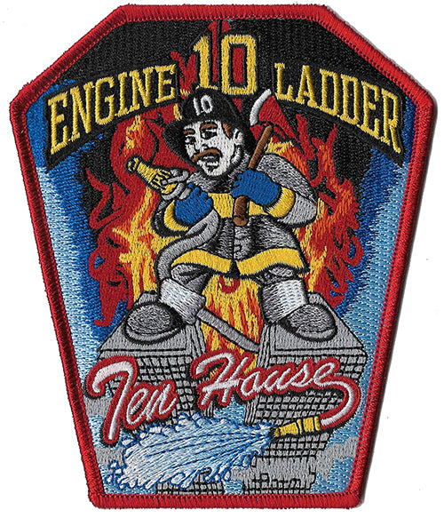 New York City Engine 10 Ladder 10 Ten House Fire Patch