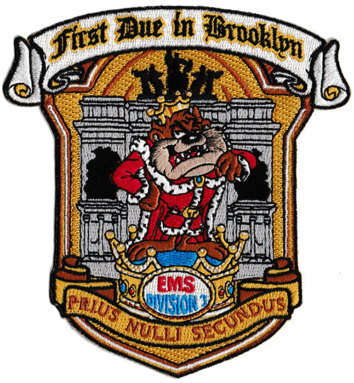 New York City EMS Division 3 First Due In Brooklyn Gold Design NEW Fire Patch