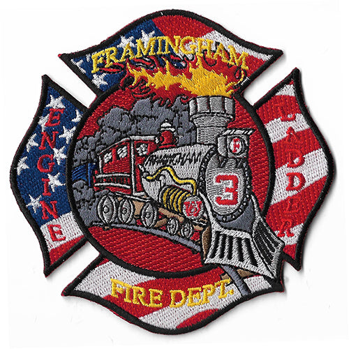 Framingham, MA Station 3 Steam Train NEW Fire Patch