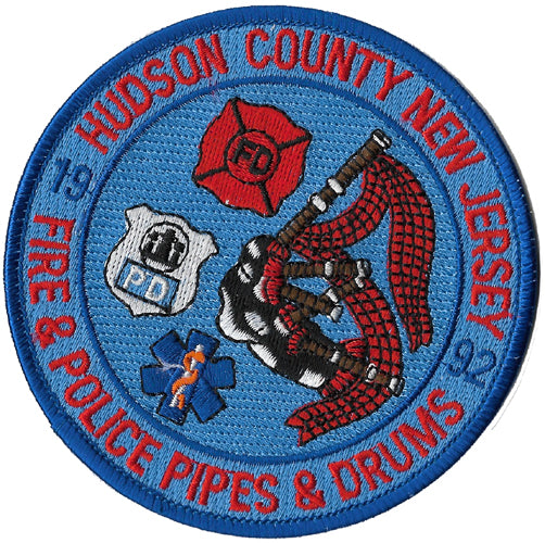 Hudson County New Jersey Pipes & Drums Patch