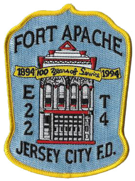 Jersey City Engine 22 Truck 4 Fort Apache 100 Years Fire Patch