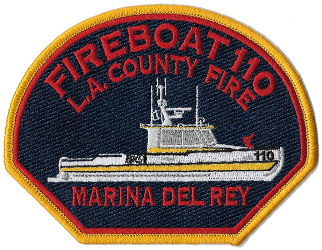LA County Fireboat 110 Marina Del Rey Fire Patch