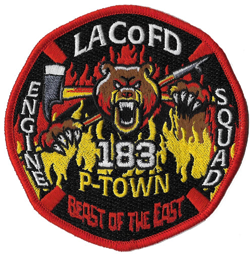 LA County Station 183 Beast of the East BEAR Fire Patch