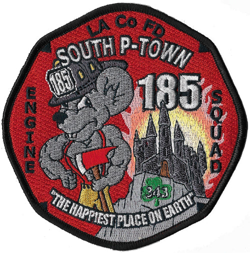 LA County Station 185 South P-Town Happiest Place on Earth Fire Patch