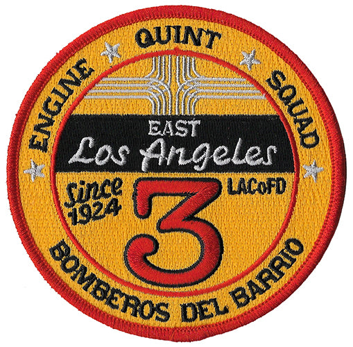 LA County Station 3 East Los Angeles Bomberos Del Barrio Fire Patch
