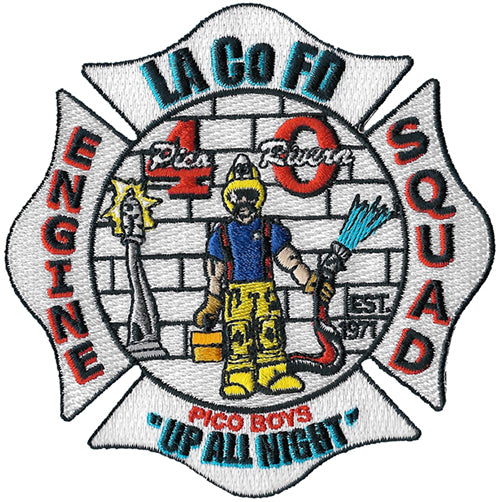 LA County Station 40 Pico Boys up All Night Fire Patch