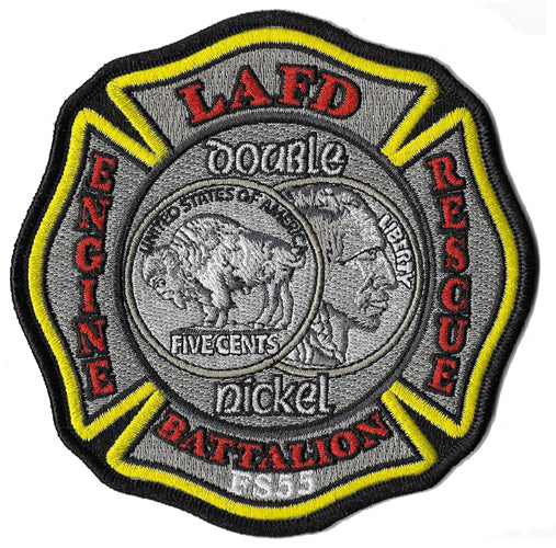LAFD Station 55 Double Nickel Fire Patch