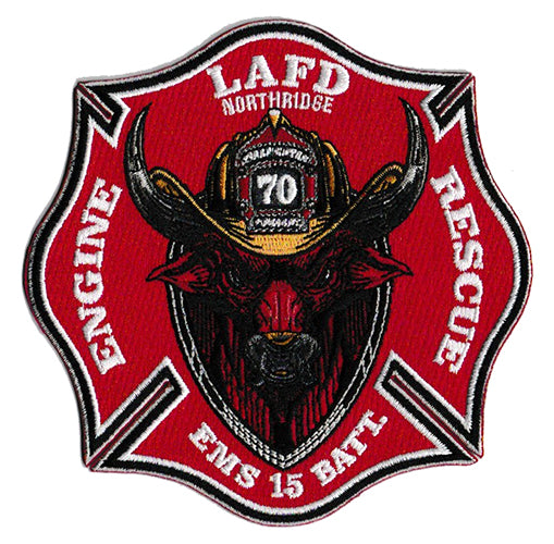 LAFD Station 70 EMS 15 Battalion Northridge Fire Patch