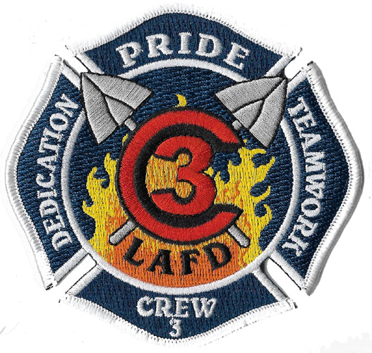 LAFD Crew 3 Dedication Teamwork Fire Patch