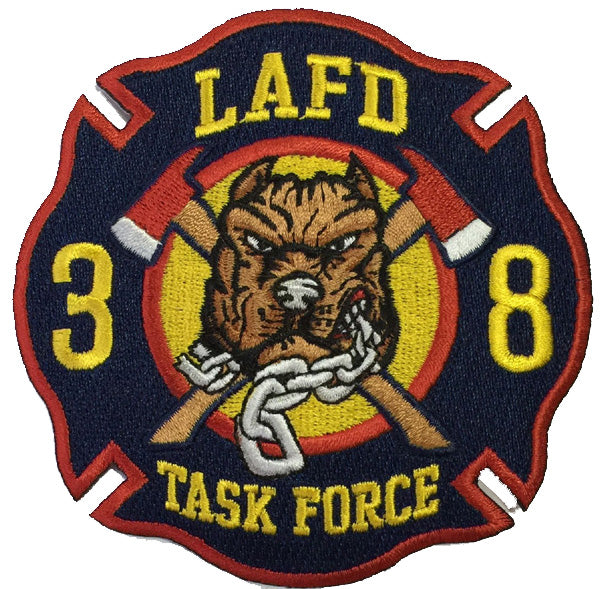 LAFD  38 Task Force Bulldog NEW  Fire Patch