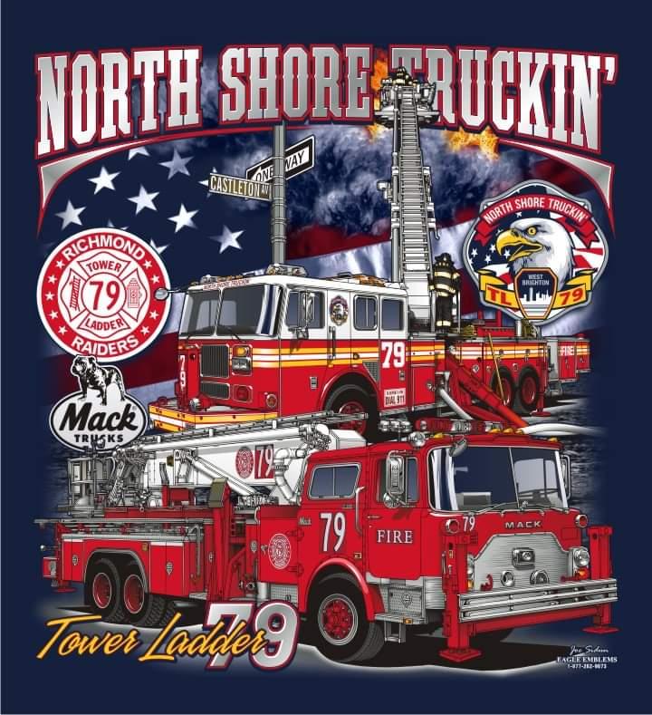 New York City TL-79 Vintage North Shore Truckin' / Richmond Raiders Mack Tee