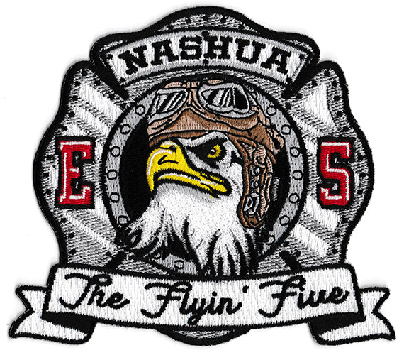 Nashua, NH Engine 5 The Flying Five Fire Patch Eagle Emblems & Graphics