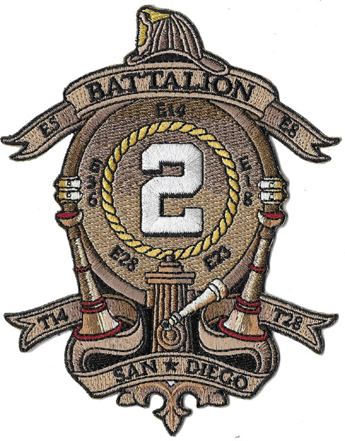 San Diego Battalion 2 Fire  Patch