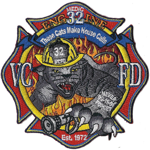 Ventura, CA Station 32 These Cats Make House Calls Fire Patch