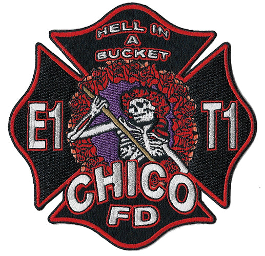 Chico, CA Station 1 Hell In A Bucket Skull Fire Patch Patch