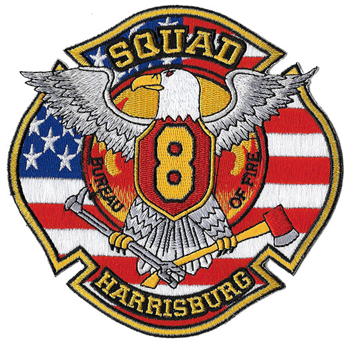Harrisburg, PA Squad 8 Bureau of Fire NEW Fire Patch