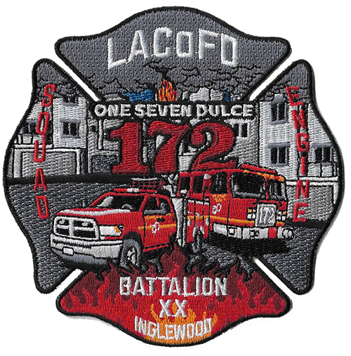 LA County Station 172 Inglewood One Seven Dulce NEW Fire Patch