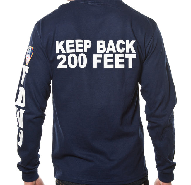 FDNY The Bravest maltese T-Shirt With Keep Back 200 Feet on Back