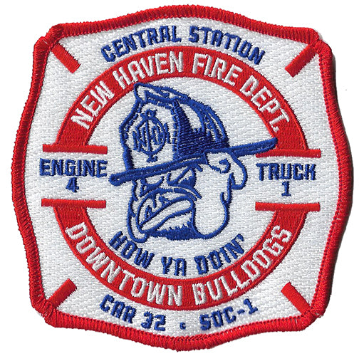 New Haven, CT Engine 4 Truck 1 Downtown Bulldogs NEW Fire Patch