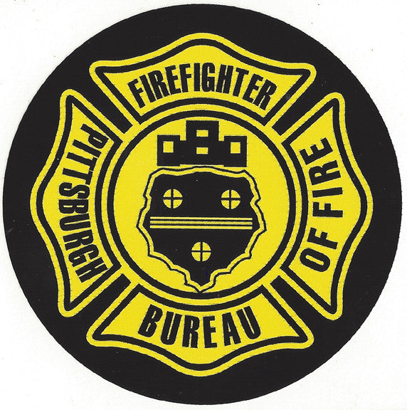 Pittsburgh Fire Dept. 4" Vinyl Decal