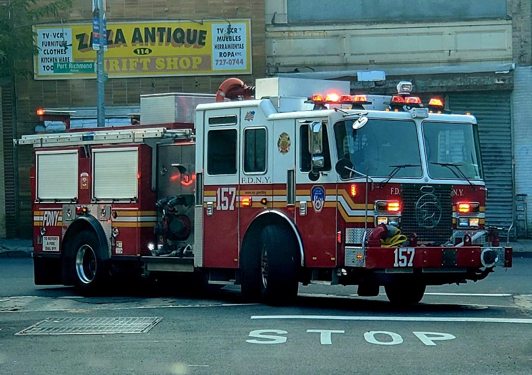 FDNY Engine 157 Fire Photo Print