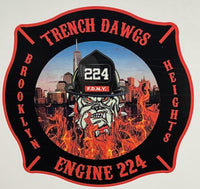 Load image into Gallery viewer, FDNY E-224 Trench Dawgs Brooklyn Fire Tee
