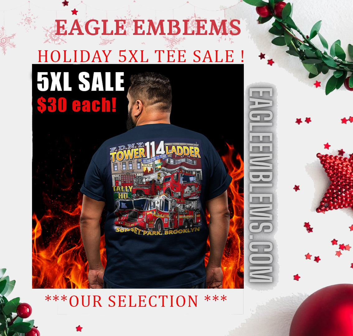FDNY 5XL TEE HOLIDAY SALE!   5XL only $30