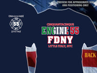 Load image into Gallery viewer, FDNY Engine 55 &quot;Cinquantacinque&quot; Little Italy Fire Tee
