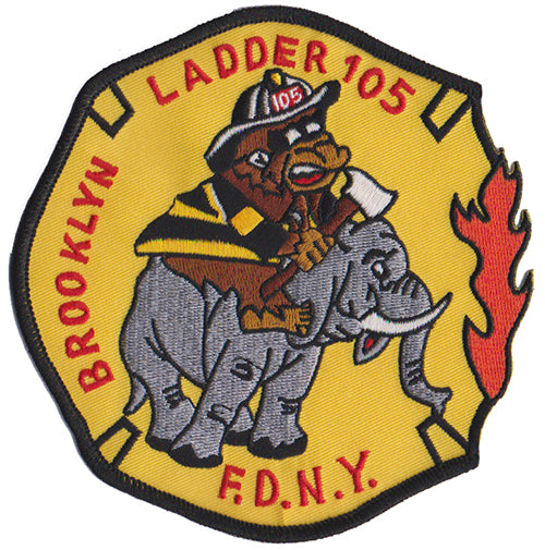 New York City Tower Ladder 105 Vintage Fire Patch NEW | Eagle Emblems ...
