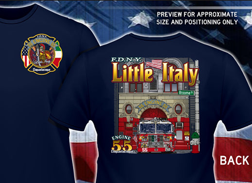FDNY Engine 55 *NEW* Little Italy Apparatus Tee