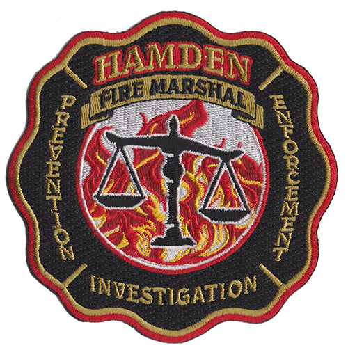 Hamden, CT Fire Marshal Arson New Fire Patch
