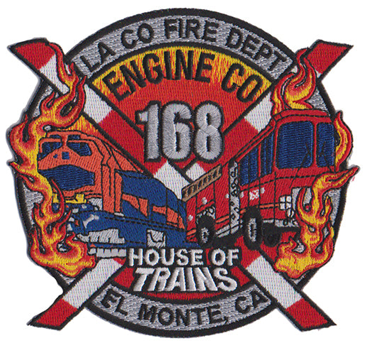 LA County Station 168 House of Trains NEW 2023 Design Fire Patch