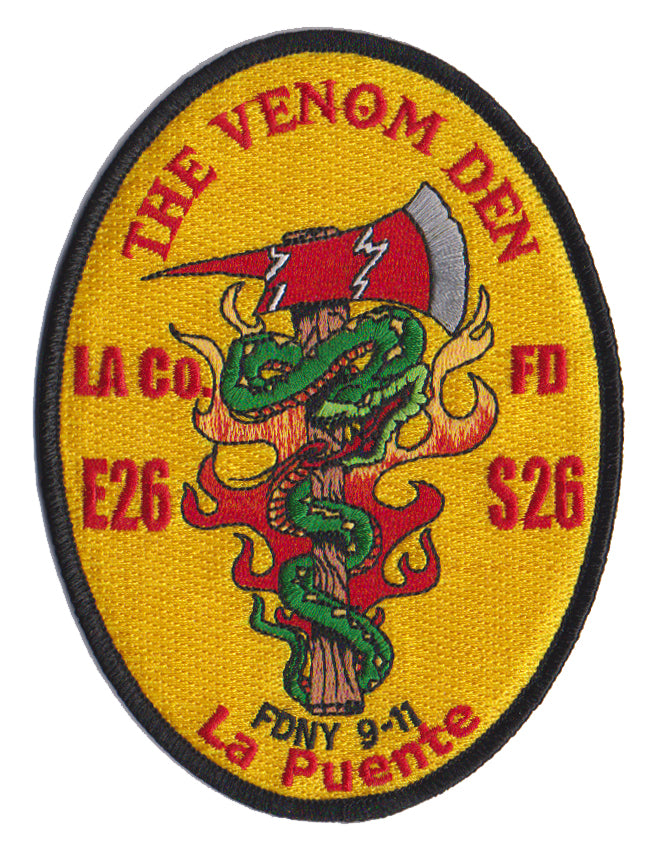 LA County Station 26 Yellow Design Venom Den NEW Fire Patch