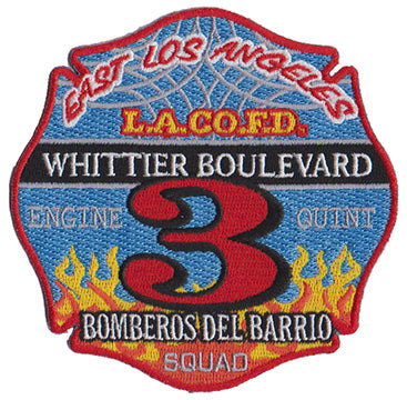 LA County Station 3 Bomberos Del Barrio Fire Patch