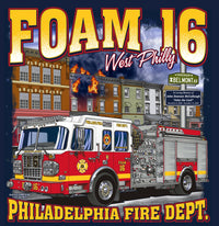 Load image into Gallery viewer, Philadelphia Foam 16 West Philly Fire Tee
