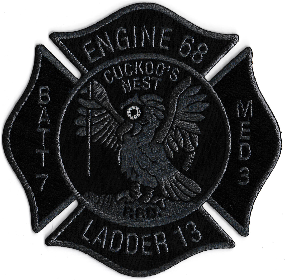 Philadelphia Engine 68 Ladder 13 B7 M3 Cuckoo's Nest Subdued Fire Patch