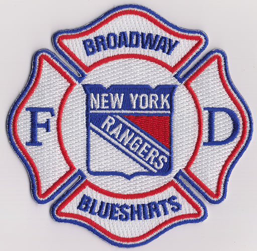 New York Rangers FD Broadway Blueshirts Fire Patch