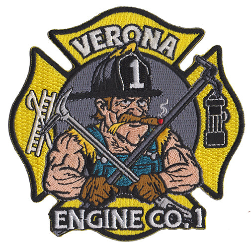 Verona, NJ Engine Company 1 Fire Patch | Eagle Emblems & Graphics