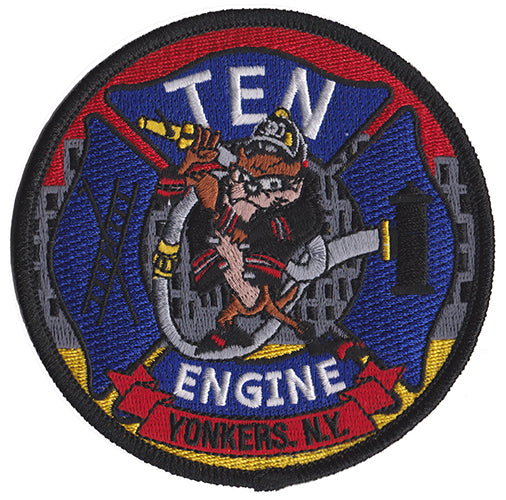 Yonkers, NY Engine 10 Tazmanian Devil Round  Patch