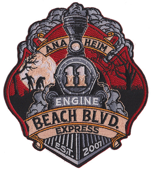 Anaheim Engine 11 Beach Blvd. Express Train Fire Patch | Eagle Emblems ...