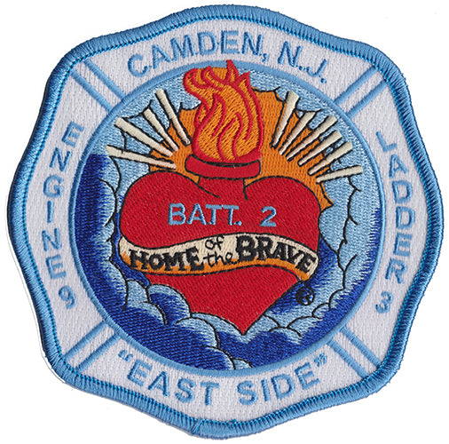 Camden Engine 9 Ladder 3 Batt. 2 Home of the Brave Fire Patch