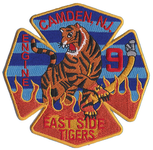 Camden, NJ Engine 9 East Side Tigers Fire Patch | Eagle
